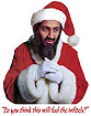 Osama Claus christmas card illustration